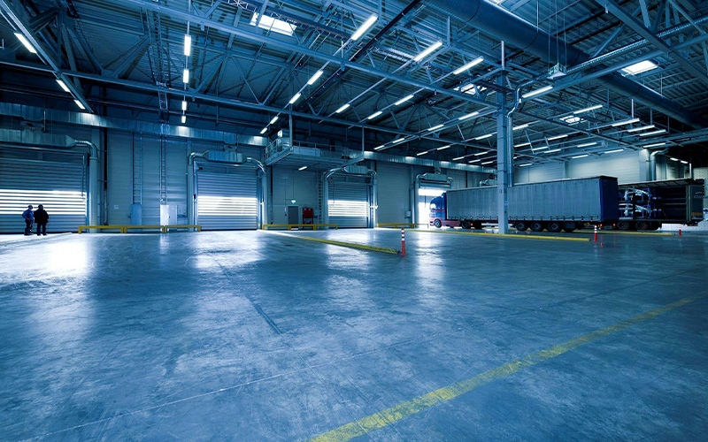Large commercial warehouse facility floor care by Perfect Touch Jani Team in Metro Atlanta